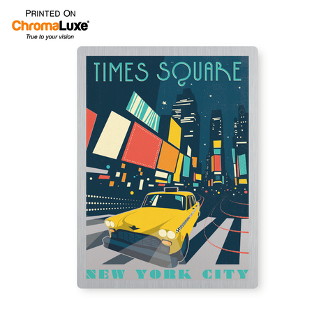 Times Square | Graphic Metal Print