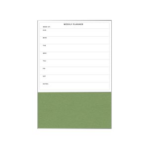 Combination Weekly Planner | Baby Lettuce FORBO | Satin Aluminum Minimalist Frame Portrait