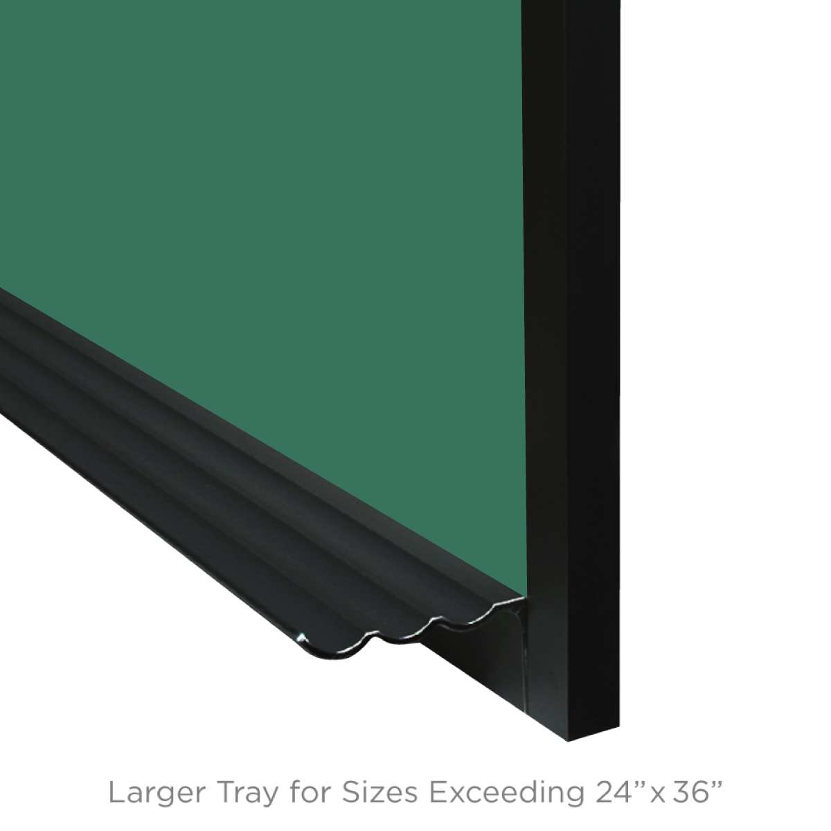 Ebony Aluminum Frame Landscape Green Ceramic Steel Chalkboard New