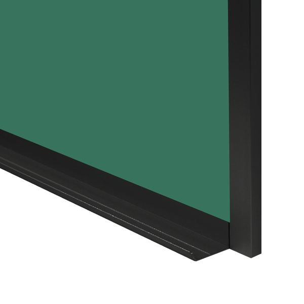 Ebony Aluminum Frame | Portrait Green Ceramic Steel Chalkboard