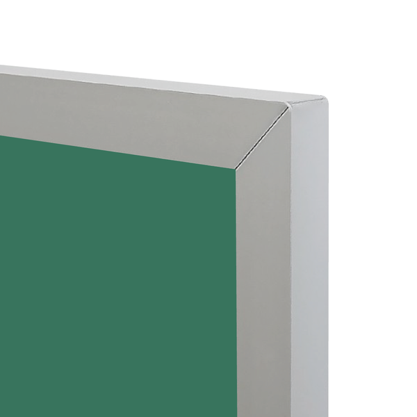 Satin Aluminum Frame | Landscape Green Ceramic Steel Chalkboard