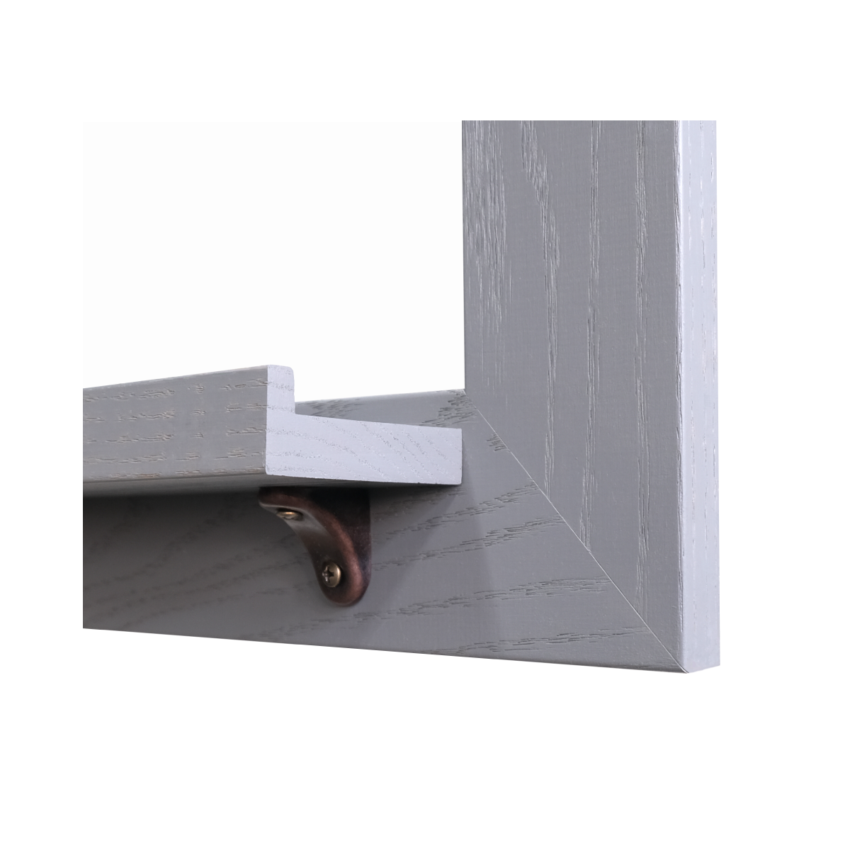 Smoked Gray Wood Frame Spring Street LamRite Whiteboard Tray