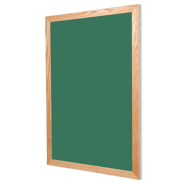 Wood Frame | Ceramic Steel Green Portrait Chalkboard