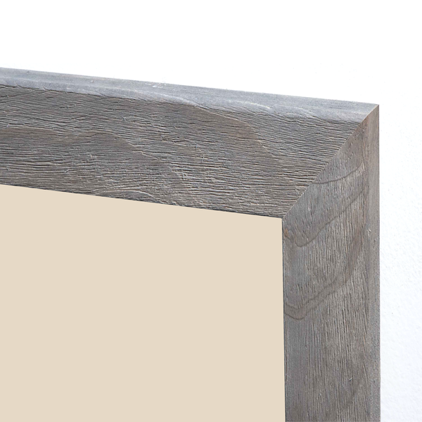 Barnwood Wood Frame | Almond | Portrait Color-Rite Non-Magnetic Whiteboard