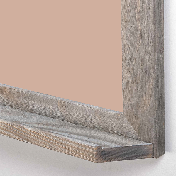 Barnwood Wood Frame | Blush | Portrait Color-Rite Non-Magnetic Whiteboard