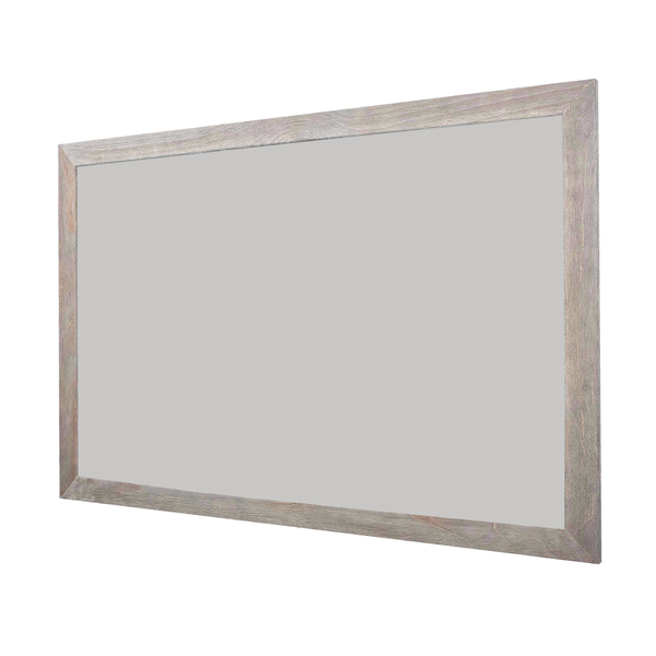 Barnwood Wood Frame | Silver Star | Landscape Color-Rite Magnetic Whiteboard