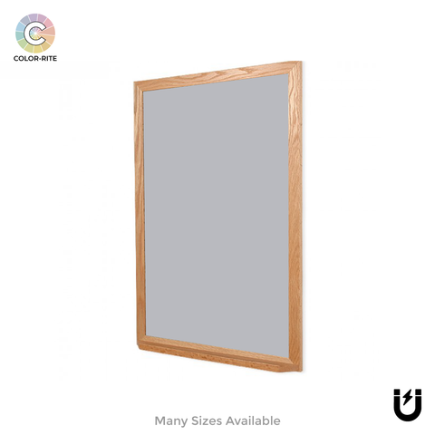 Wood Frame | Rain | Portrait Color-Rite Magnetic Whiteboard