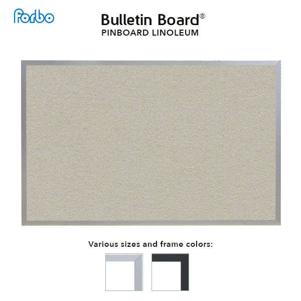 Oyster Shell | FORBO Bulletin Board with Aluminum Frame