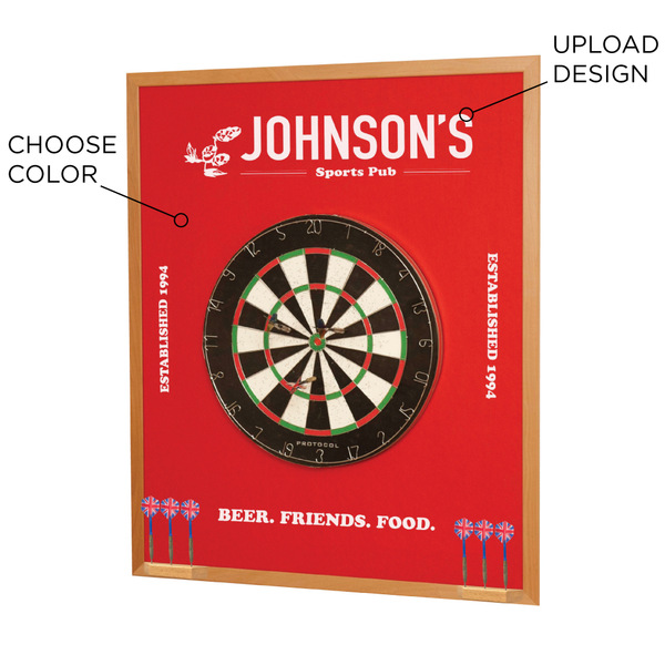 Custom Printed Dartboard Backer