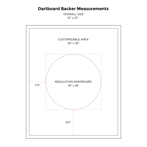 Custom Printed Dartboard Backer