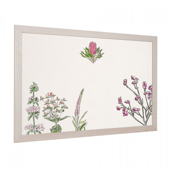 Wild Flower Bouquet | Wood Frame Fabric