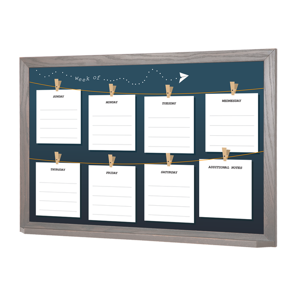 Daily Notes Weekly Planner | Wood Frame Landscape