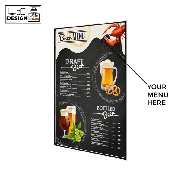 Menu | Gator Board Custom Portrait Sign