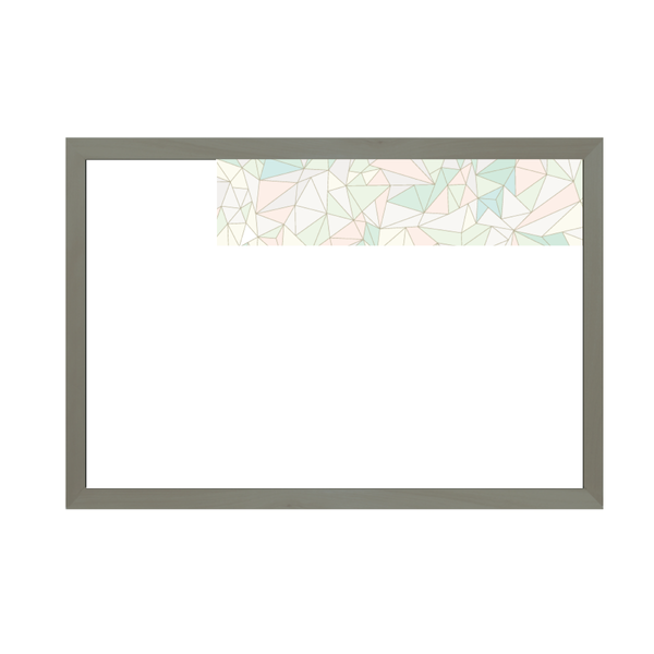 Graphic Bar Barnwood Frame | Custom Printed Landscape Non-Magnetic Whiteboard