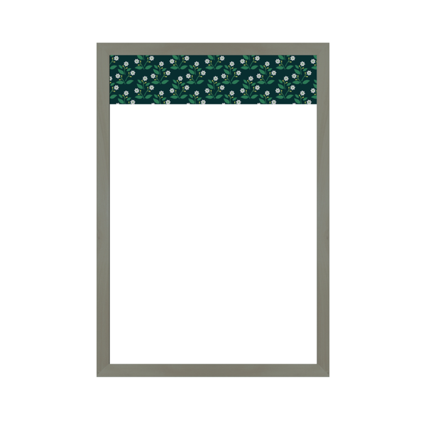 Graphic Bar Barnwood Frame | Custom Printed Portrait Non-Magnetic Whiteboard