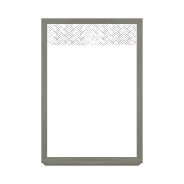 Graphic Bar Barnwood Frame | Custom Printed Portrait Non-Magnetic Whiteboard