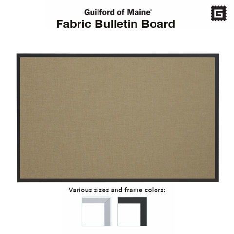 Light Moss | Fabric Bulletin Board with Aluminum Frame