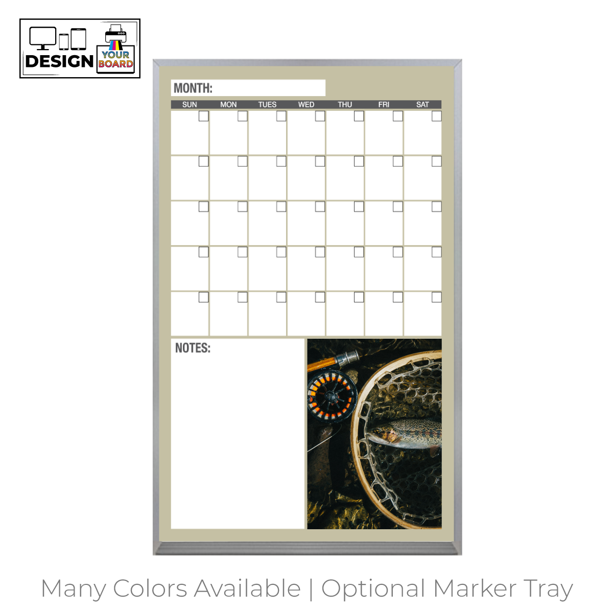 Magnetic Chalkboard Calendar for Wall Monthly Planner Board 16x24