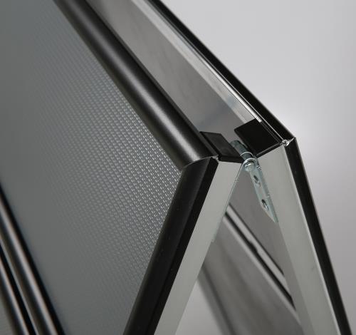 Black Frame Header A-Board | 22" x 28"