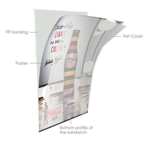 Black | Slide-In A-Board |  24" x 36" Poster Size