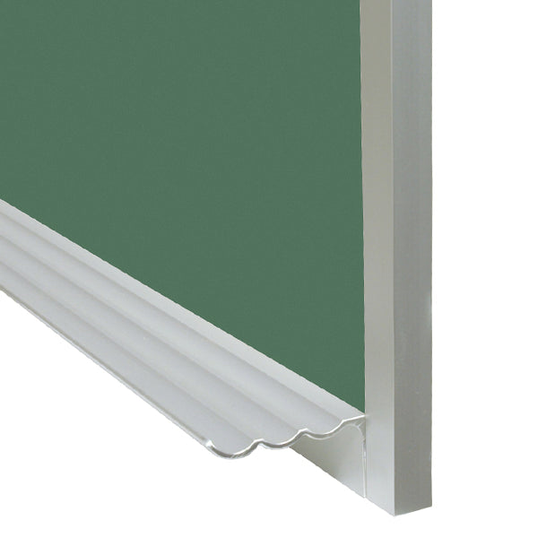 Satin Aluminum Frame | Standard Tray & Display Rail Chalkboard
