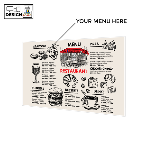 Menu | Ultraboard Custom Landscape Sign