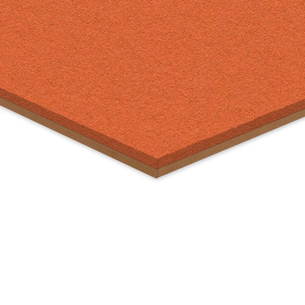 Tangerine Zest Unframed Panel | 1/2" FORBO Cork