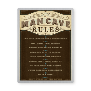 Man Cave | Graphic Metal Print
