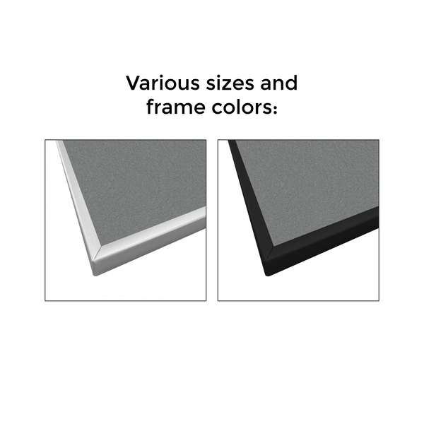 Duck Egg | Portrait FORBO Bulletin Board with Minimalist Frame