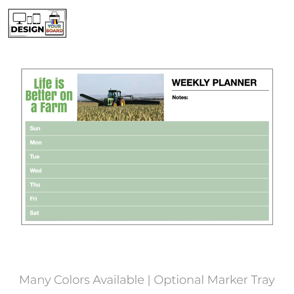 Weekly Planner | Custom Printed Tack-Rite Sheet