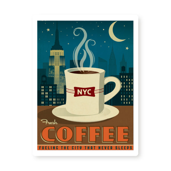 Fresh Coffee | Graphic Metal Print