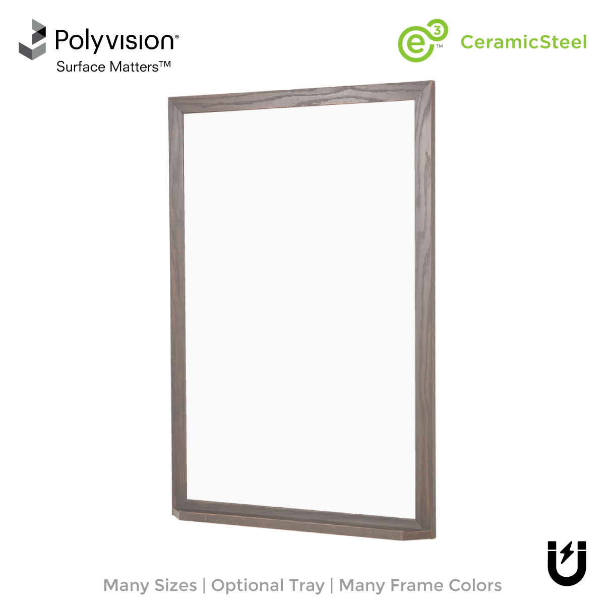 Wood Frame  Portable Ceramic Steel Whiteboard – New York Blackboard