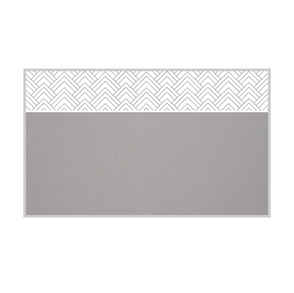 Graphic Bar Satin Aluminum Frame | FORBO Cork Custom Printed Landscape Board