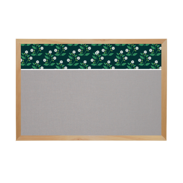 Graphic Bar Wood Frame | Fabric Custom Printed Landscape Board