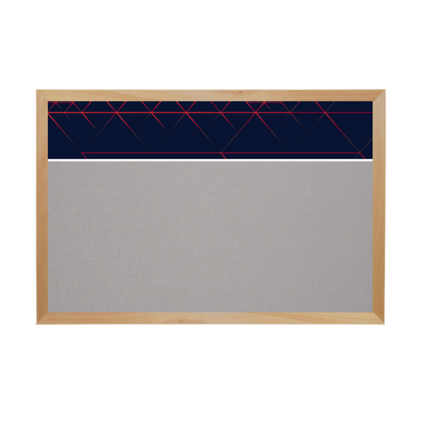 Graphic Bar Wood Frame | FORBO Cork Custom Printed Landscape Board