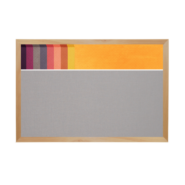 Graphic Bar Wood Frame | FORBO Cork Custom Printed Landscape Board