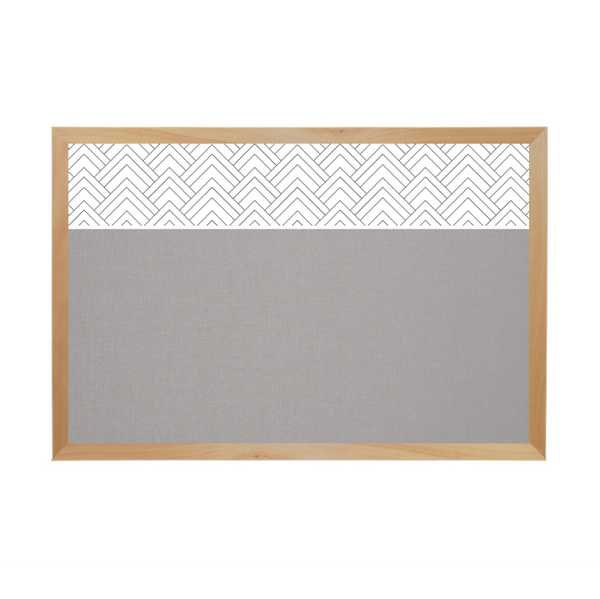 Graphic Bar Wood Frame | FORBO Cork Custom Printed Landscape Board