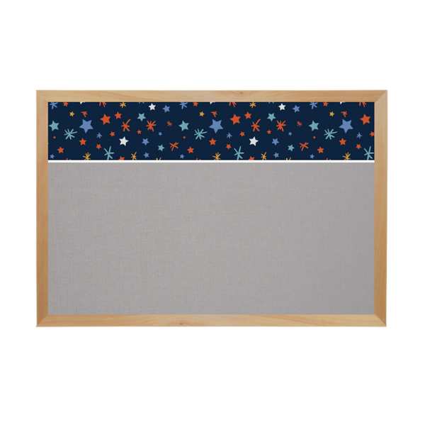 Graphic Bar Wood Frame | FORBO Cork Custom Printed Landscape Board