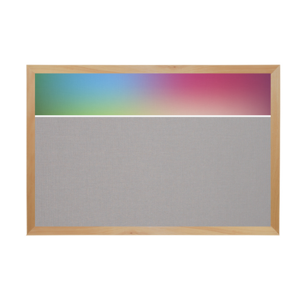 Graphic Bar Wood Frame | FORBO Cork Custom Printed Landscape Board