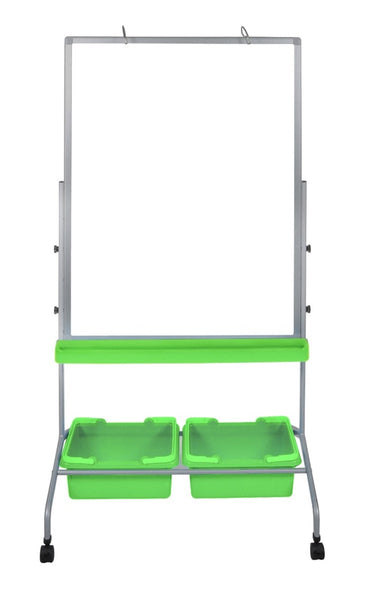 Classroom Chart Stand with Storage Bins