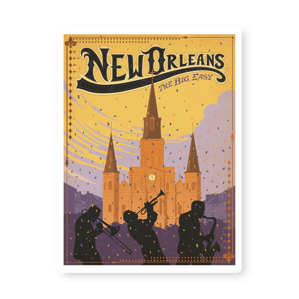 New Orleans | Graphic Metal Print