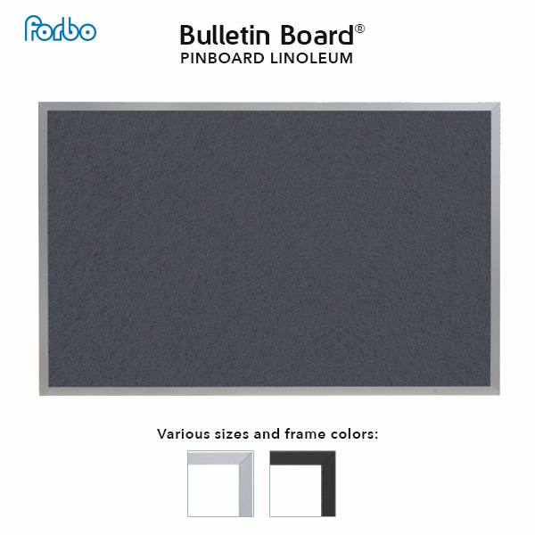 Poppy Seed | FORBO Bulletin Board with Aluminum Frame