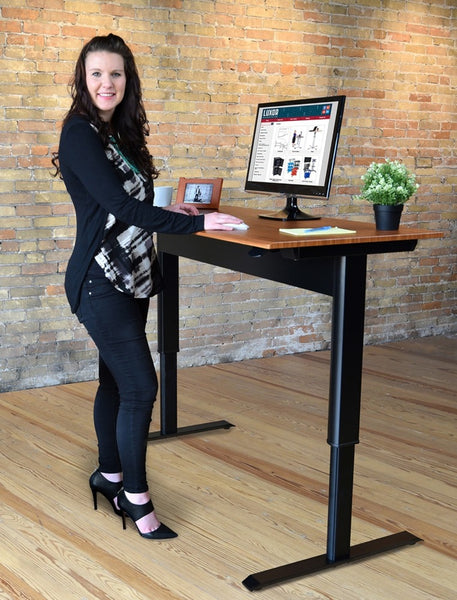 Pneumatic Adjustable-Height Standing Desk