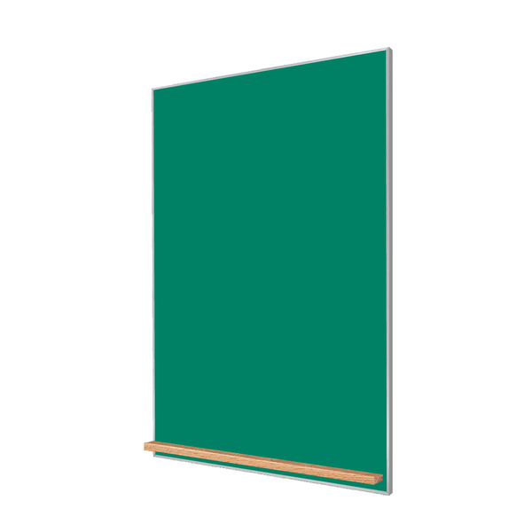 The Satin Minimalist Wood | Portrait Green Ceramic Steel Chalkboard