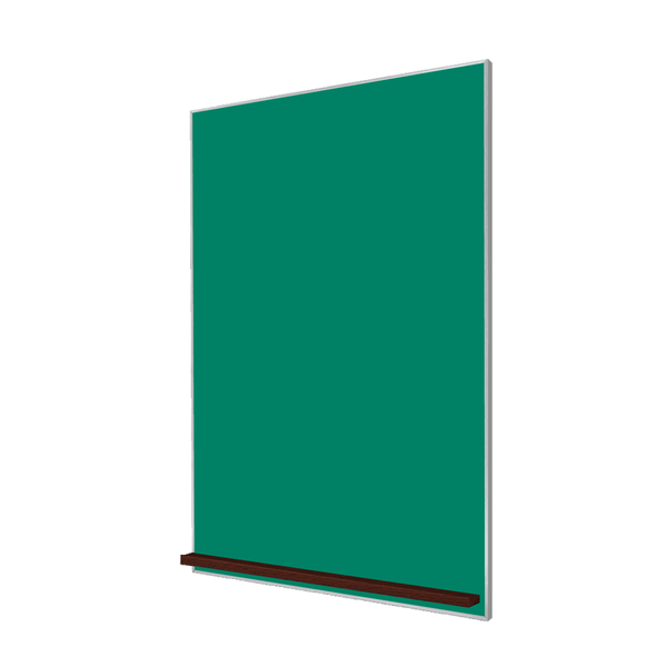 The Satin Minimalist Wood | Portrait Green Ceramic Steel Chalkboard
