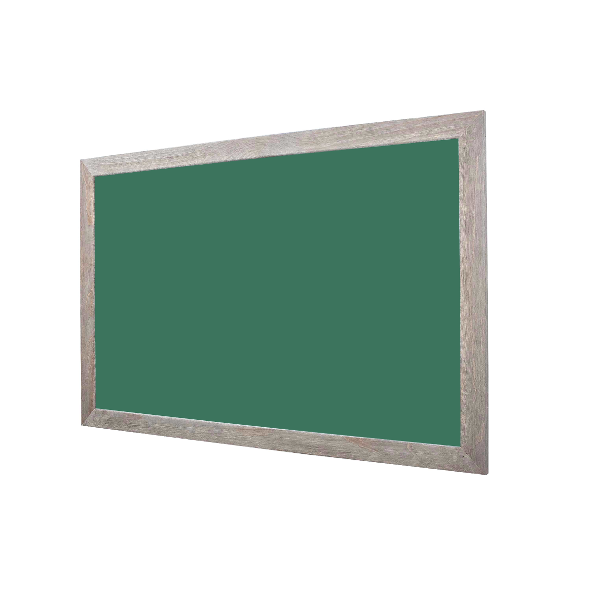 5' High - Barnwood Distressed Wood Framed | Lam-Rite Landscape Green Chalkboard