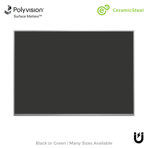 Satin Aluminum Frame | 5' High - Standard Tray Chalkboard