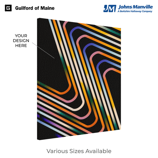 Acoustical Wall Panels | Custom Printed Portrait 2" Square Edge with Push-On Hardware