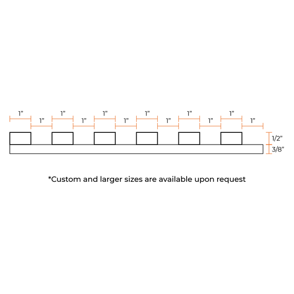 Acoustical Slat Wall Panels | Black