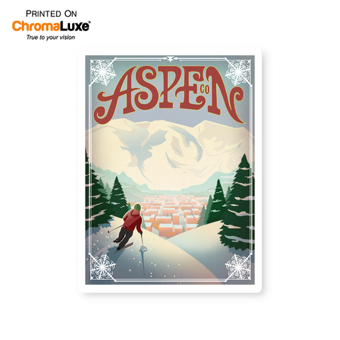 Aspen | Graphic Metal Print